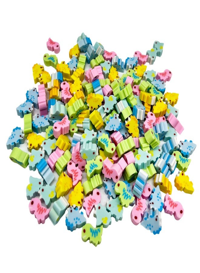 زاكفور مجموعة متنوعة من 150 قطعة من ممحاة أقلام الرصاص الصغيرة المبتكرة، بكميات كبيرة كهدايا وجوائز (ديناصور) - Image 2